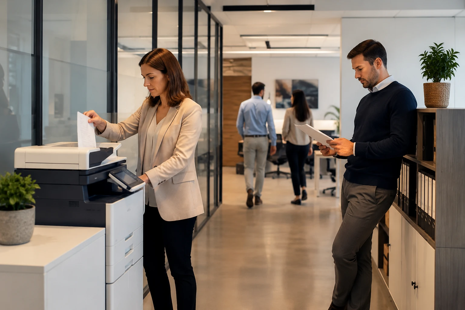 Renting de impresoras para empresas de 10 a 50 empleados: cómo dimensionar bien el servicio